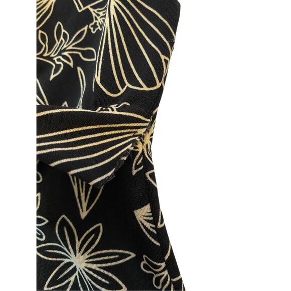 Floral Wide Strap Tank Top Summer Vacation Coastal Beach Flowers Boho Bohemian - Picture 6 of 11